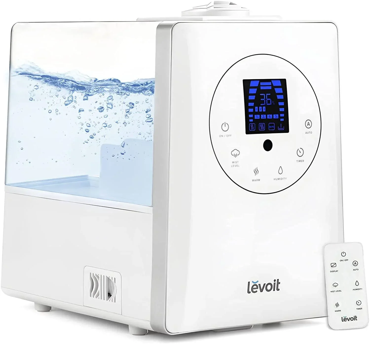 Humidifiers for Bedroom Large Room 6L Warm and Cool Mist for Families Plants with Built-in Humidity Sensor