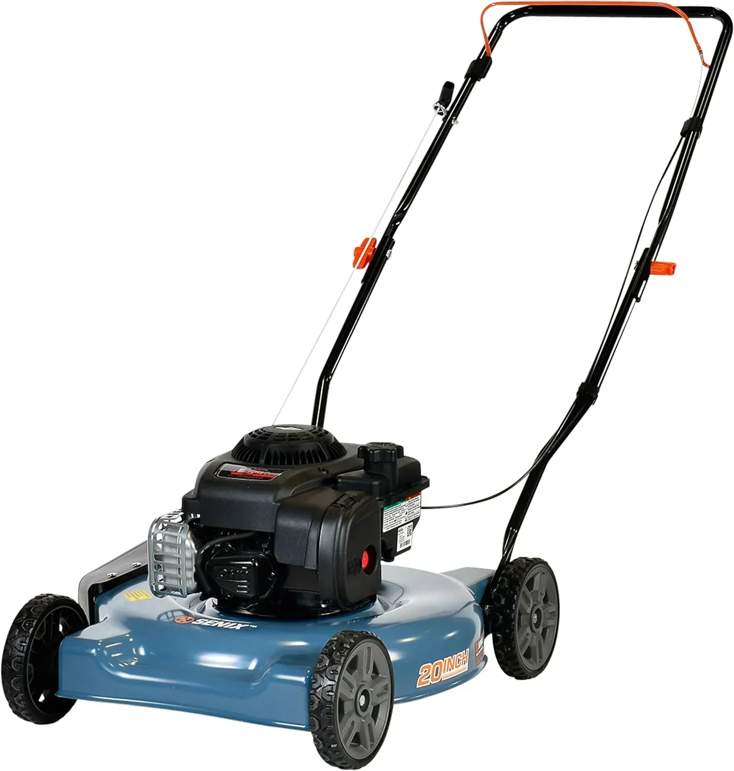 Gas Lawn Mower. 20-Inch. 125 cc 4-Cycle Briggs & Stratton Engine. Push Lawnmower