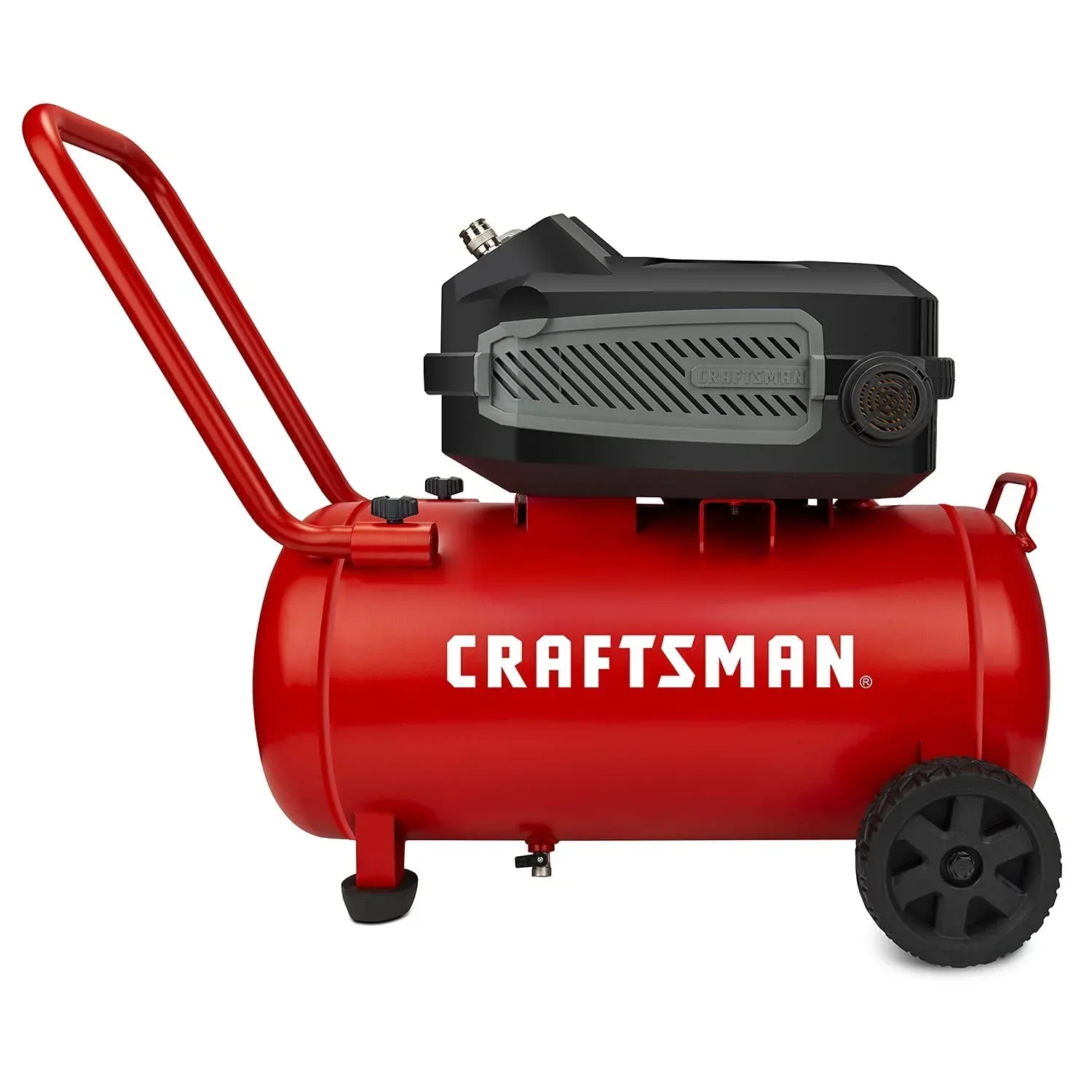 CRAFTSMAN HARD Air Compressor. 10 Gallon 1.8 HP 175 PSI. 4.0CFM@90PSI. Oil Free and Maintenance Free. Portable with Large Wheels. CMXECXA0201041
