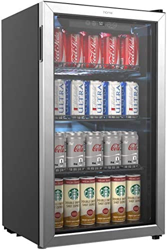 hOmeLabs Beverage Refrigerator and Cooler ?C 120 Can Mini Fridge