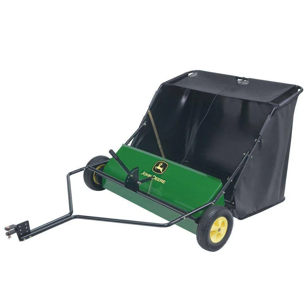John Deere 42??? Tow-Behind Lawn Sweeper. 24 cu. ft. Capacity. Adjustable Brushes