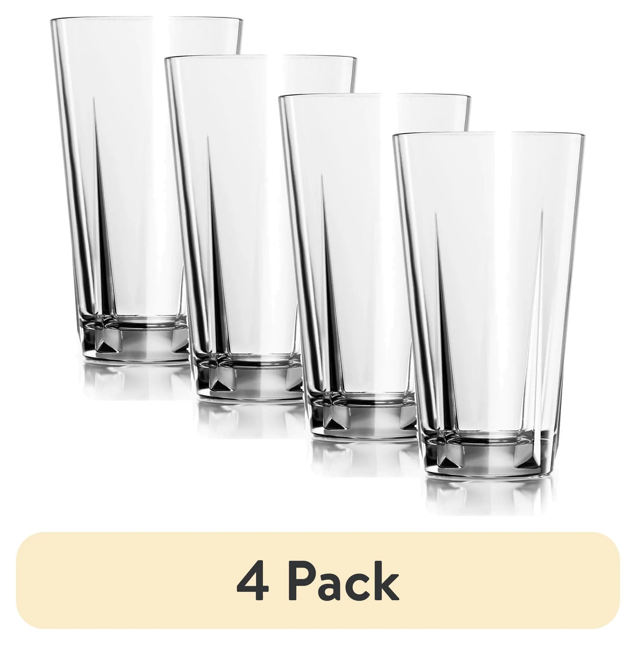 (4 pack) Luciana 16 oz Glass Tumbler