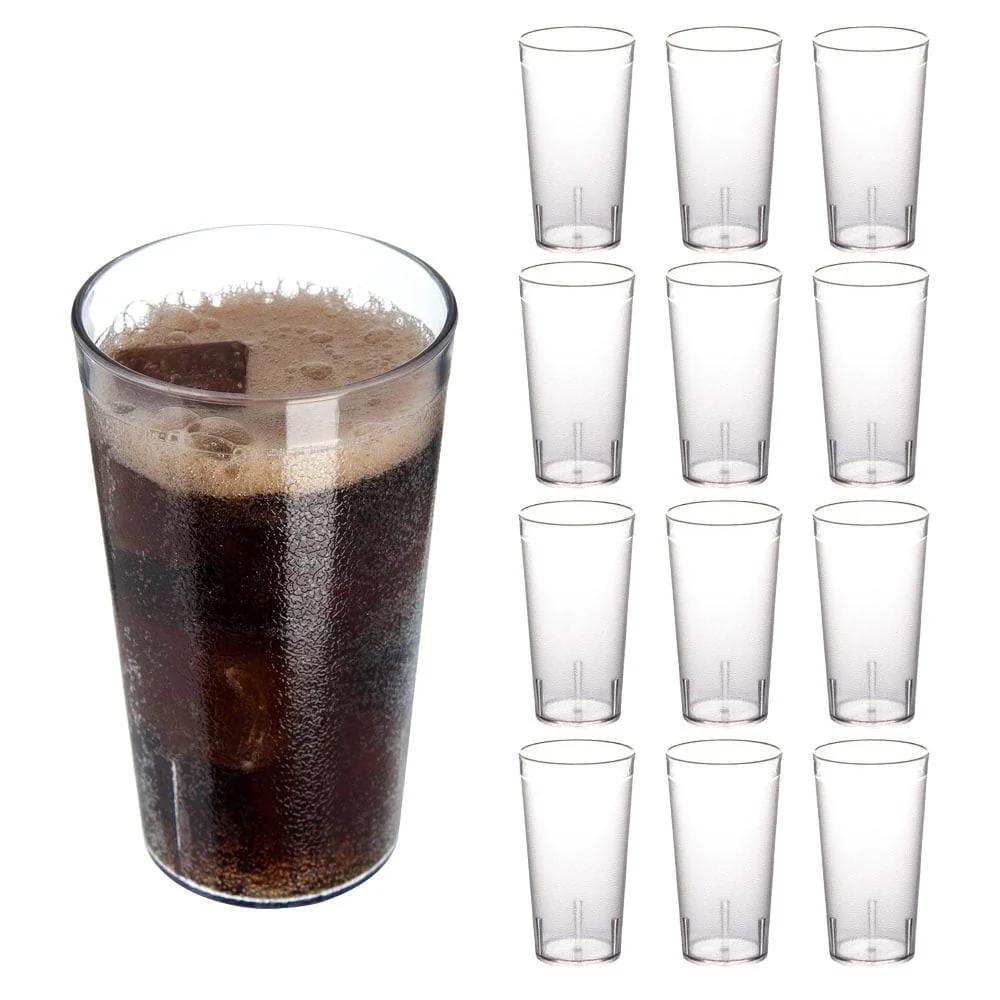 12oz Unbreakable Drinking Glasses Set of 12. for Gifts. . . Drinkware Cups Water Tumbler