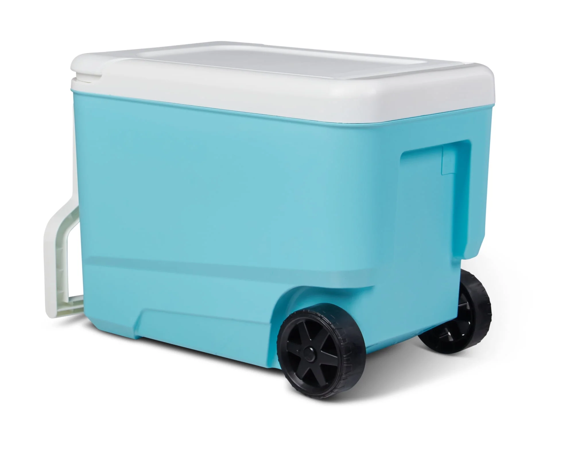 38 qt. 'Wheelie Cool' Hard Ice Chest Cooler with Wheels - Blue
