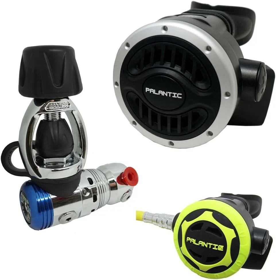 Yoke Regulator & Octopus Combo for Scuba Diving | High-Performance Over-Balanced Regulator. Silicone Mouthpiece. 27 Hose. Large Purge Button. 36 Yellow Octopus Hose