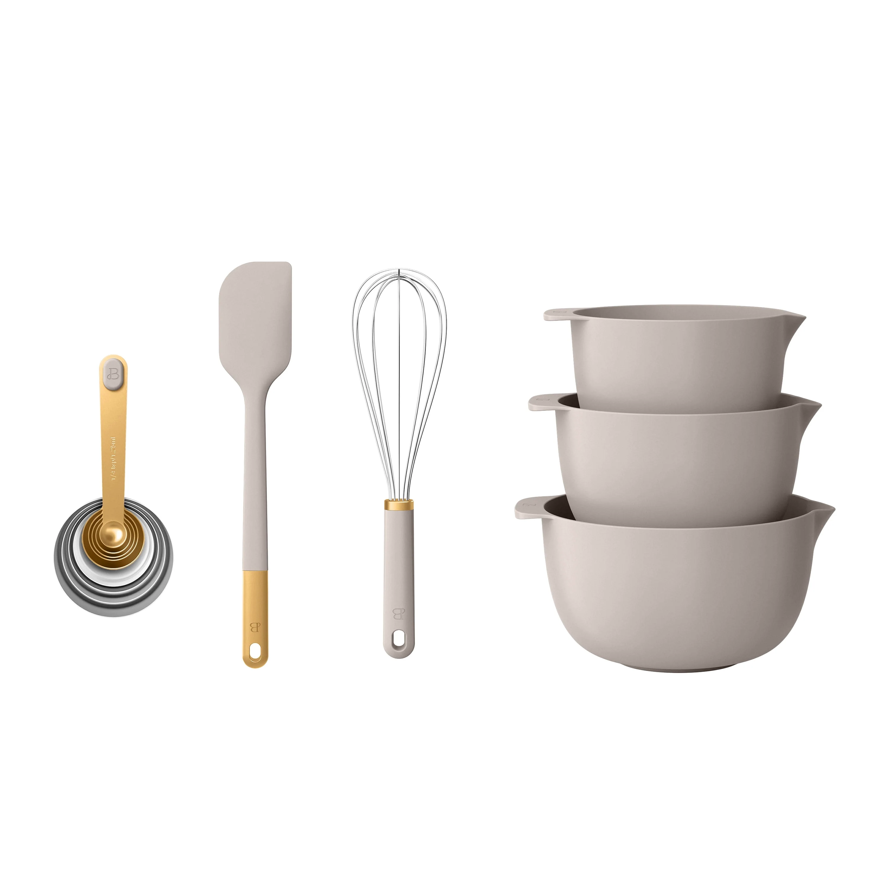 14-Piece Mix & Measure Set. Porcini Taupe by Drew Barrymore