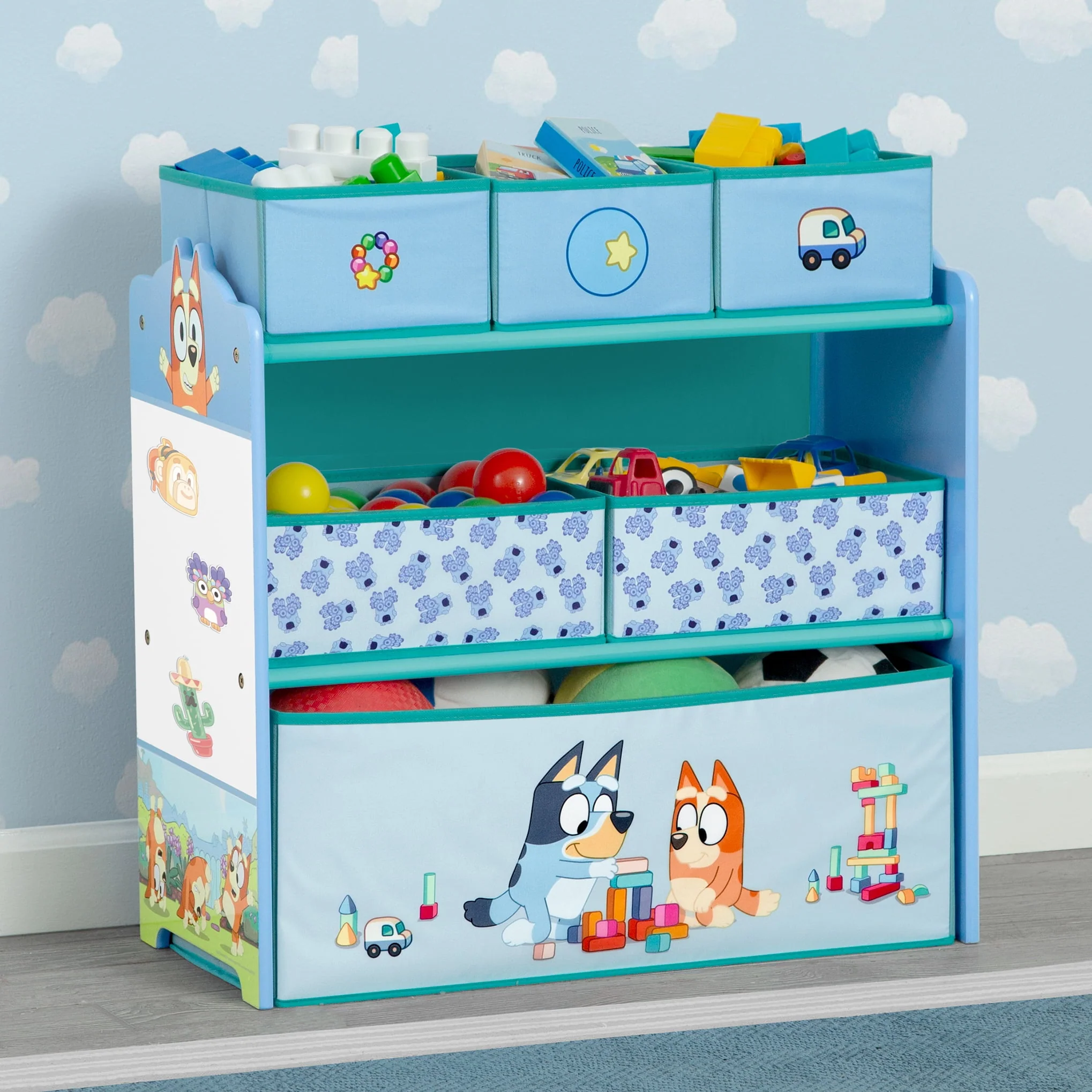 Design and Store 6 Bin Toy Storage Organizer by