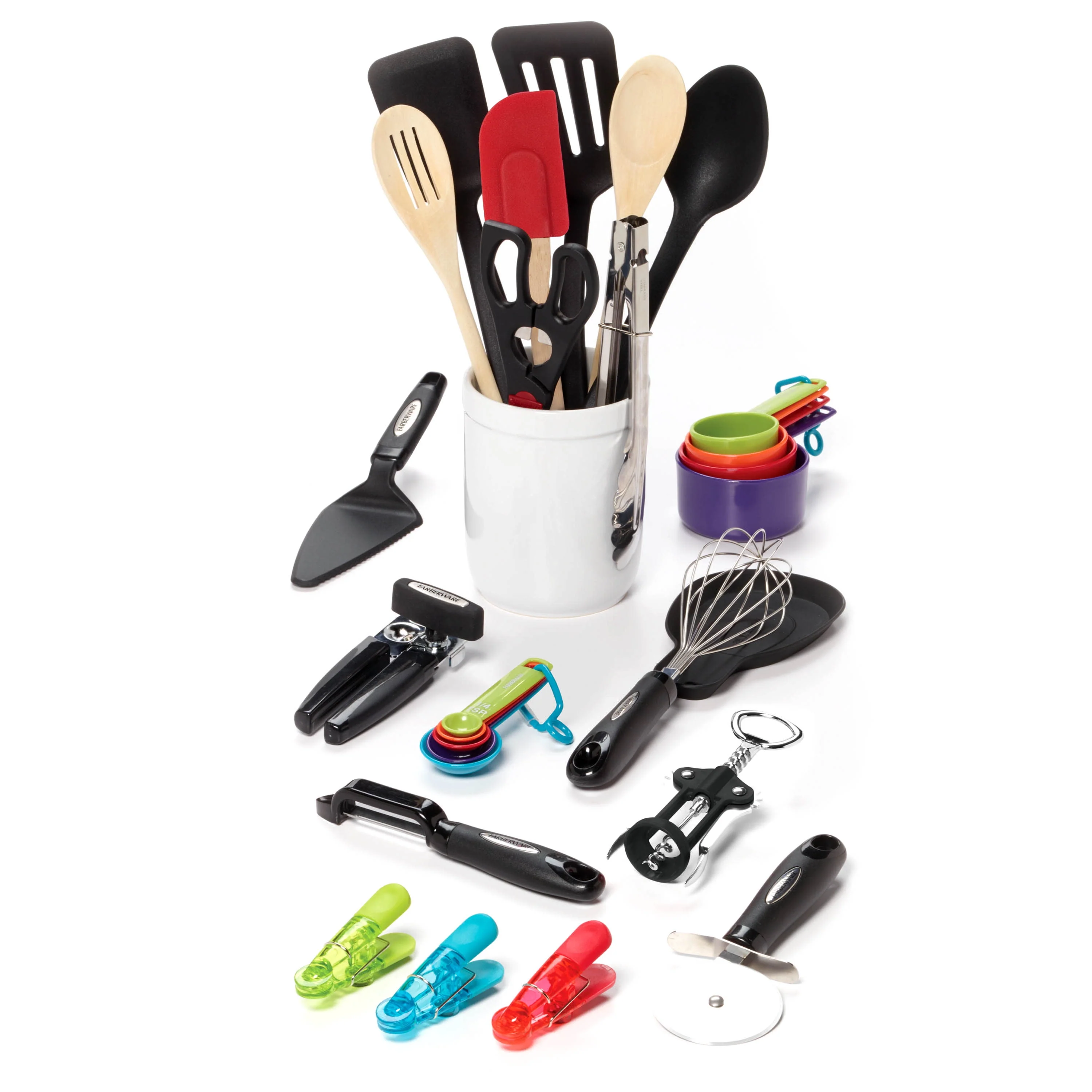 28-Piece Kitchen Utensil & Gadget Set. Multicolor