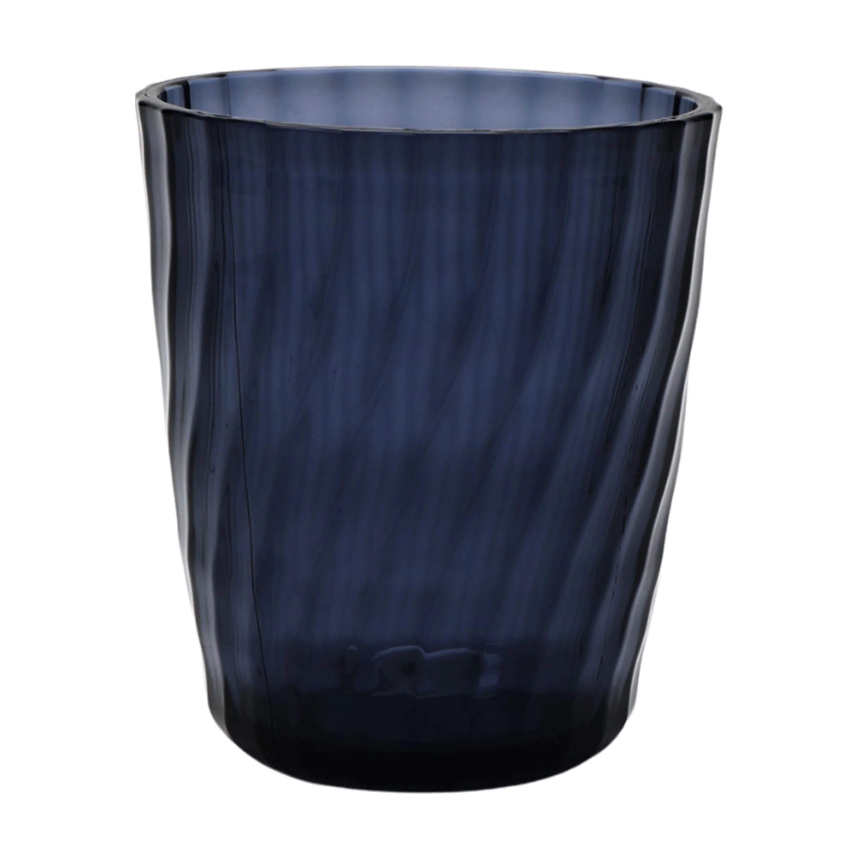 14-Ounce Acrylic Short Embossed Swirl Texture Tumbler. Blue