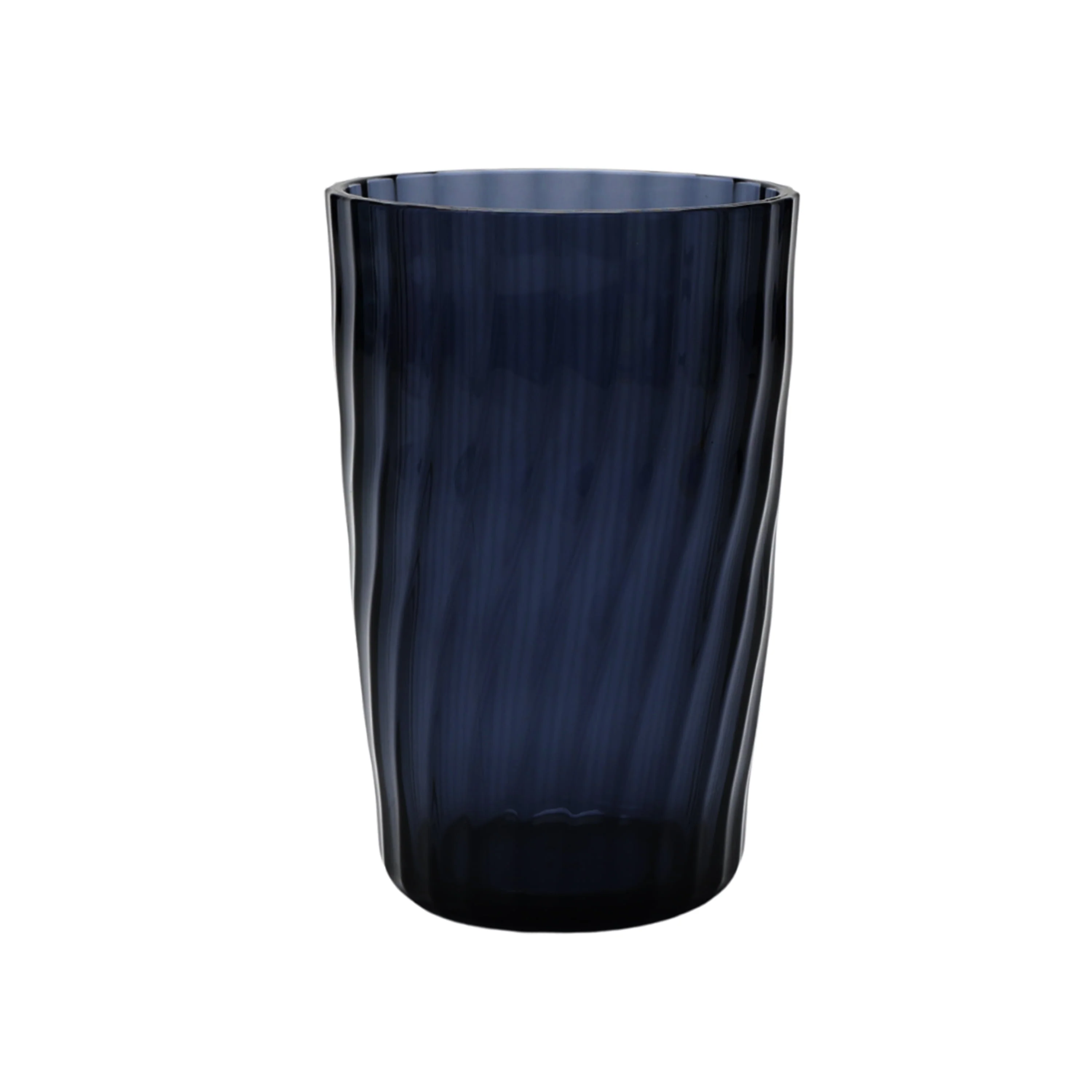 20-Ounce Acrylic Tall Embossed Swirl Tumbler. Blue