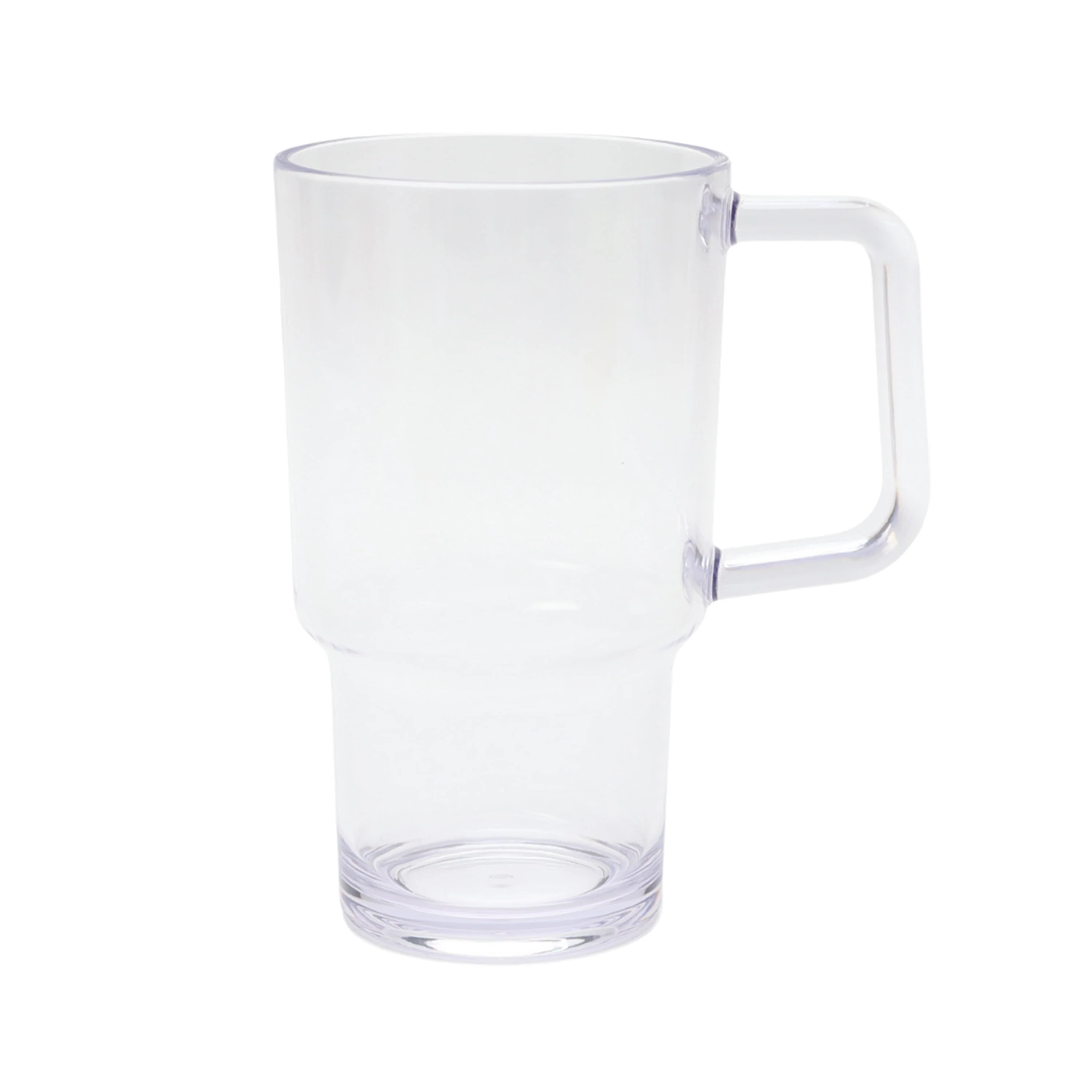 21-Ounce Acrylic Tumbler with Handle. Clear