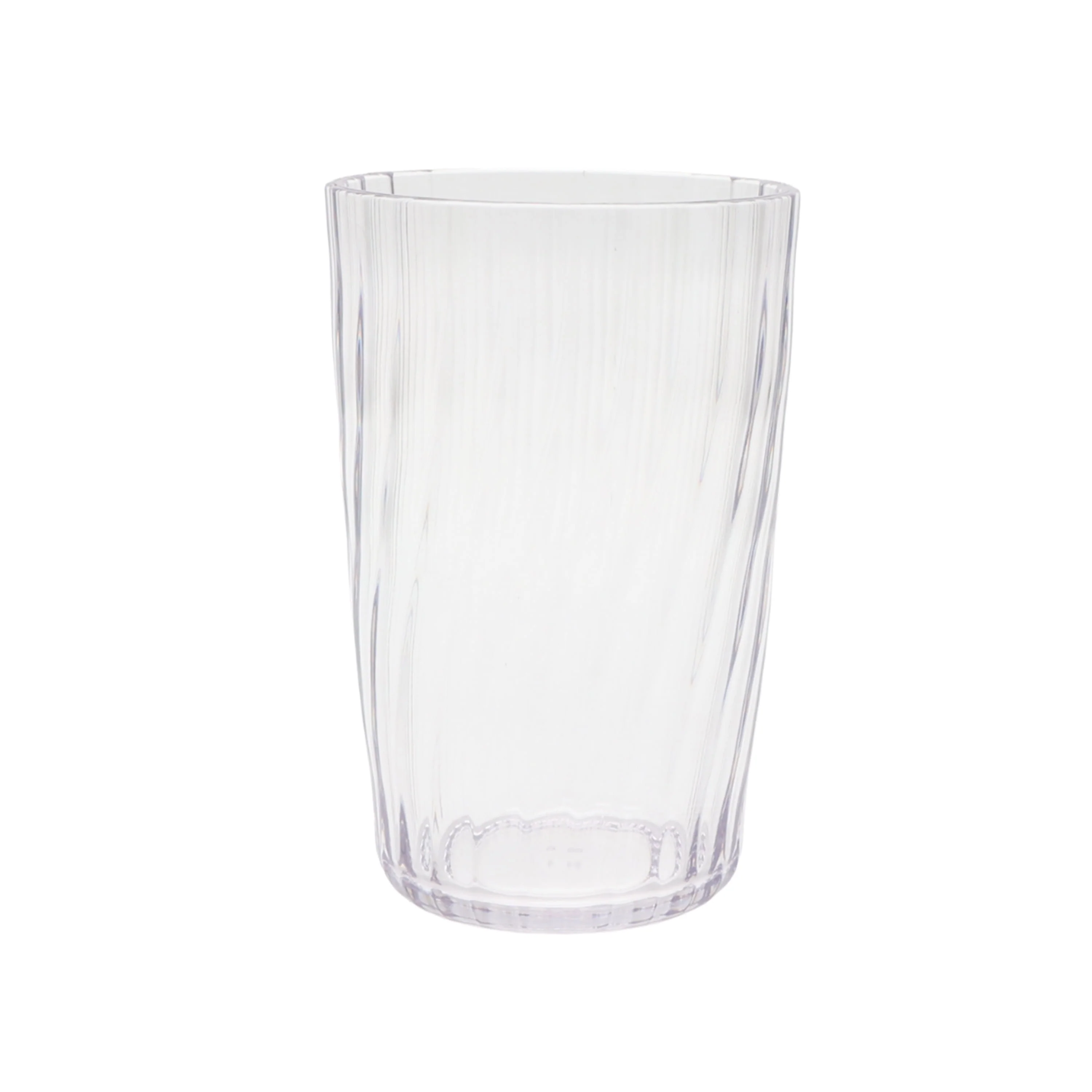 20-Ounce Acrylic Tall Embossed Swirl Tumbler. Clear