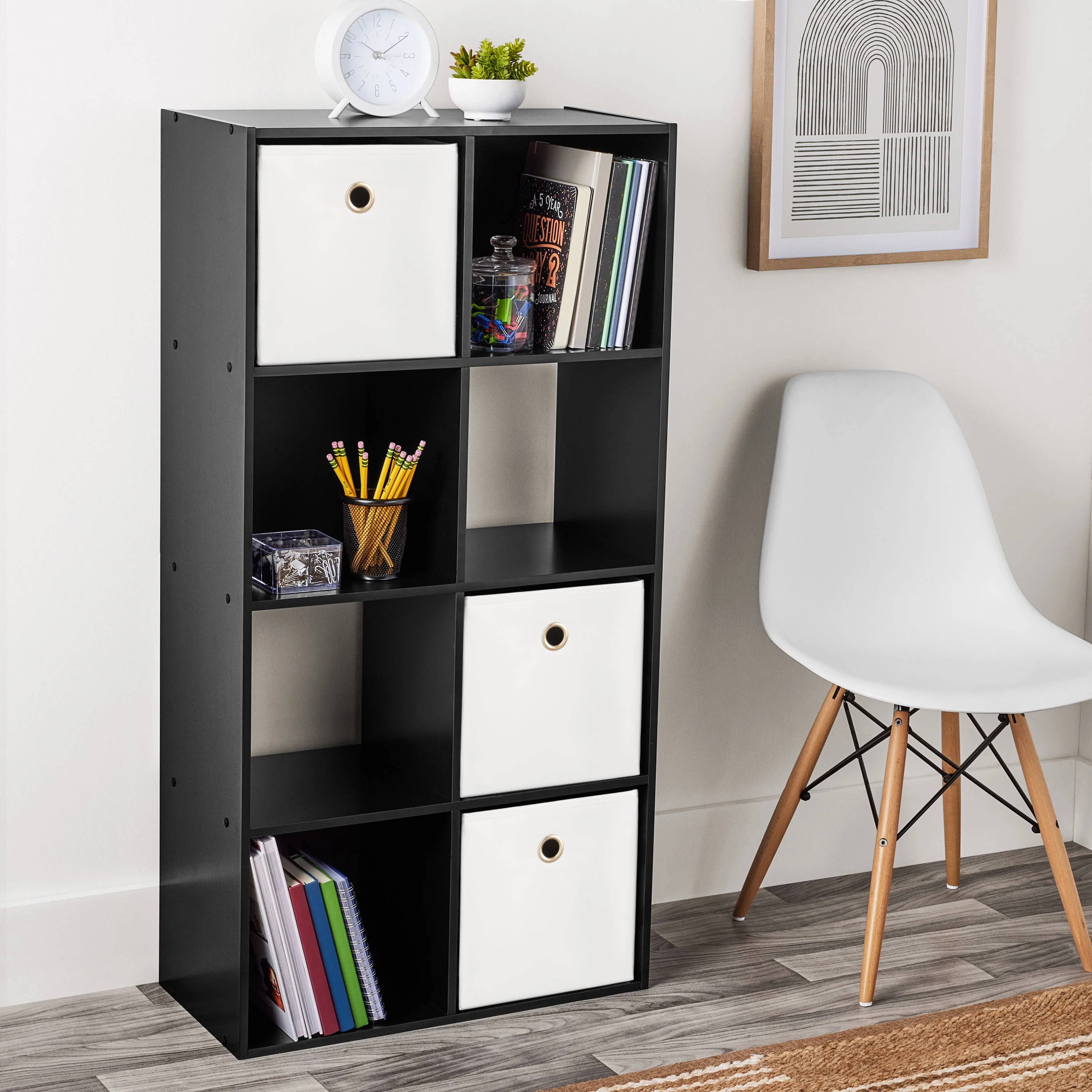 8 Cube Storage Organizer. Black