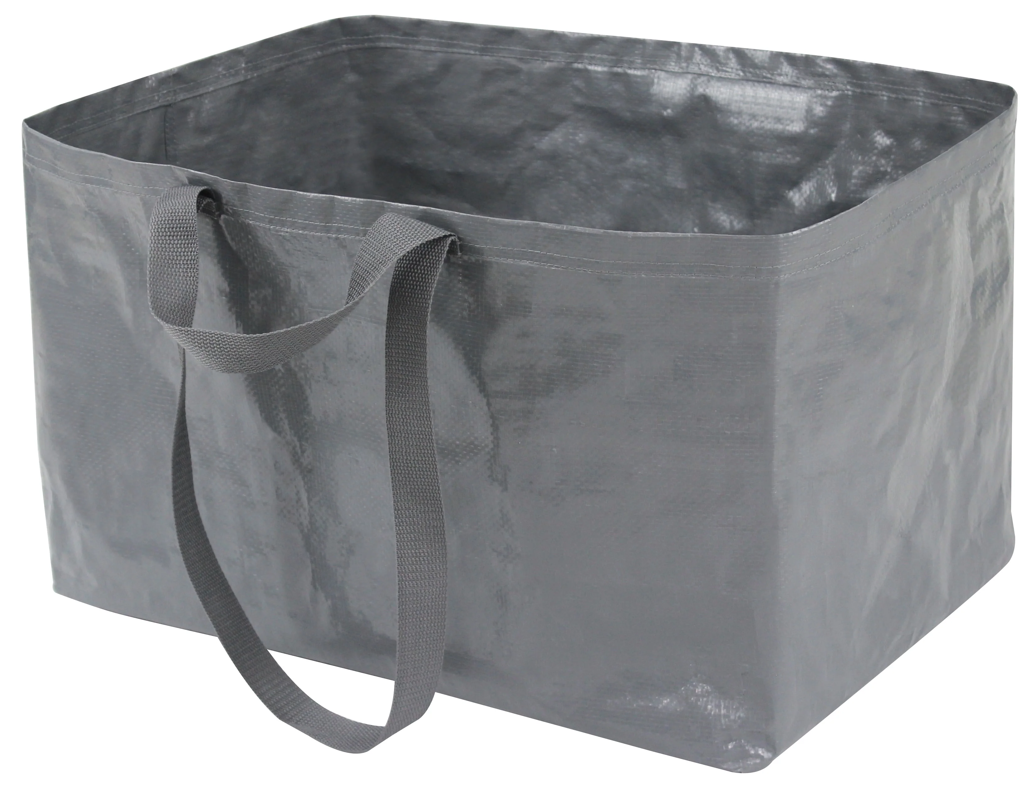Heavy Duty Open Top Storage Bag. Grey. 19 Gallon