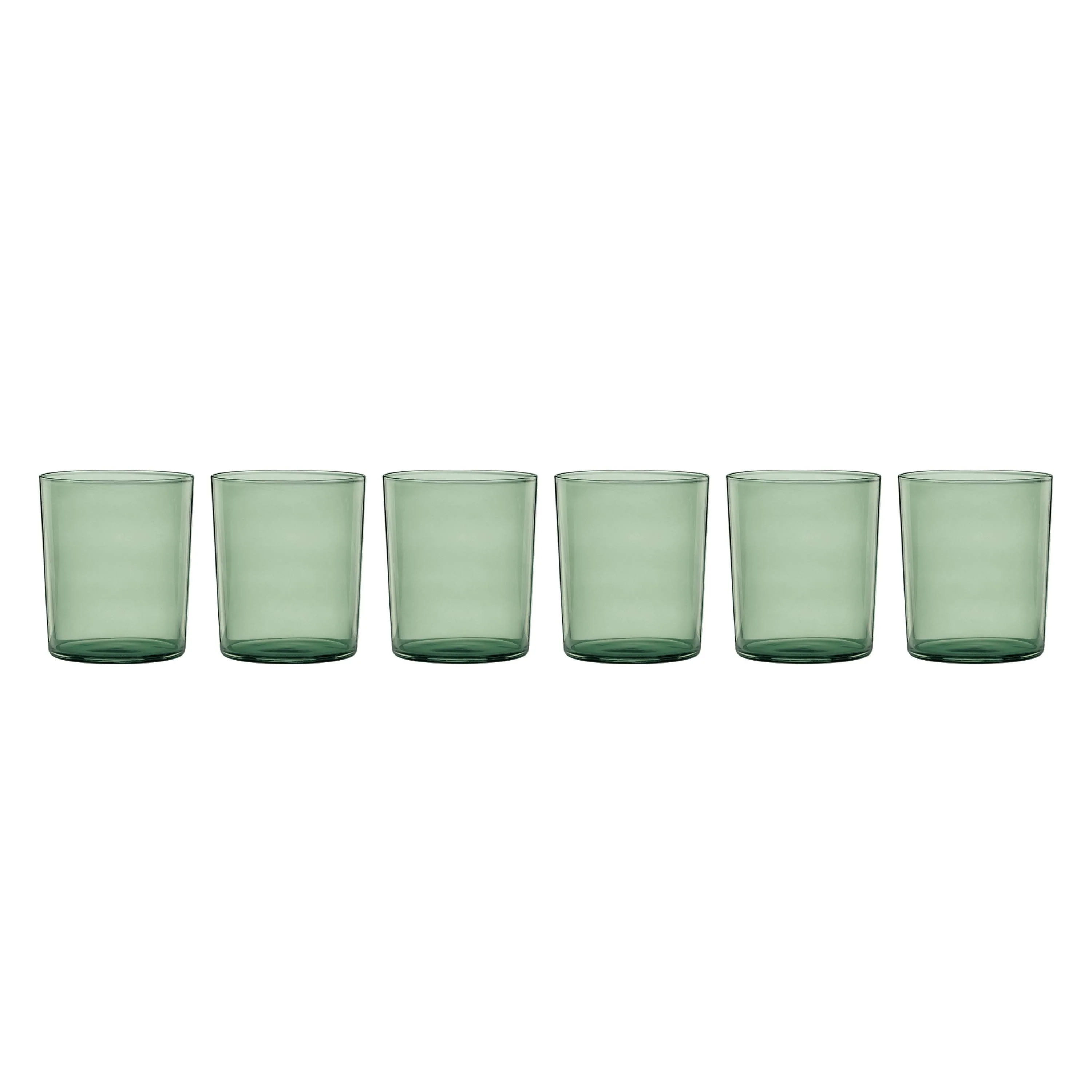 Entertain 365 16 oz Stackables Green Glasses (Set of 6)
