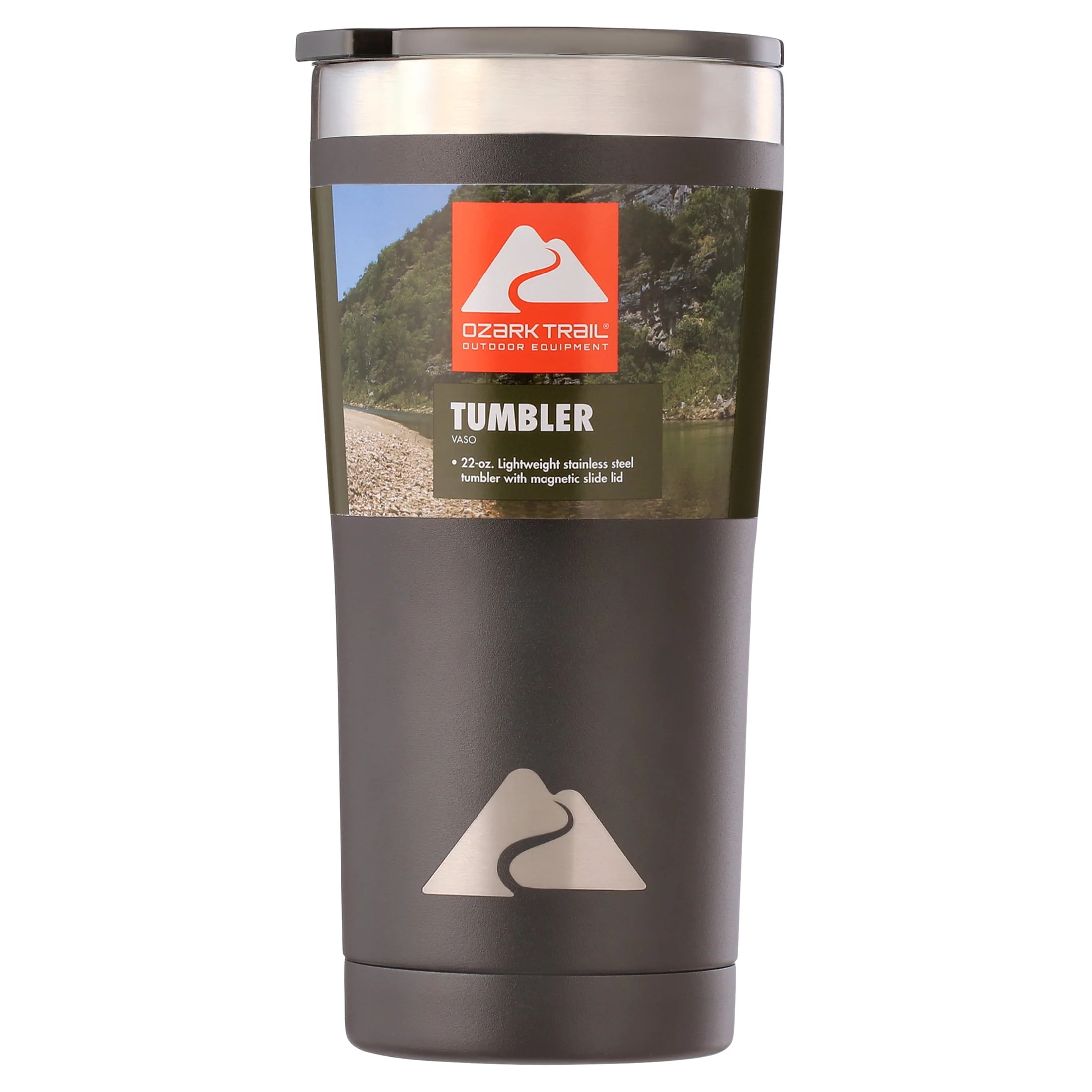 Ozark Trail 22 oz Stainless Steel Insulated Tumbler. Black