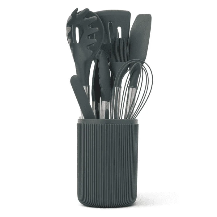 Thyme & Table 10-Piece Silicone Gadget Set - Green