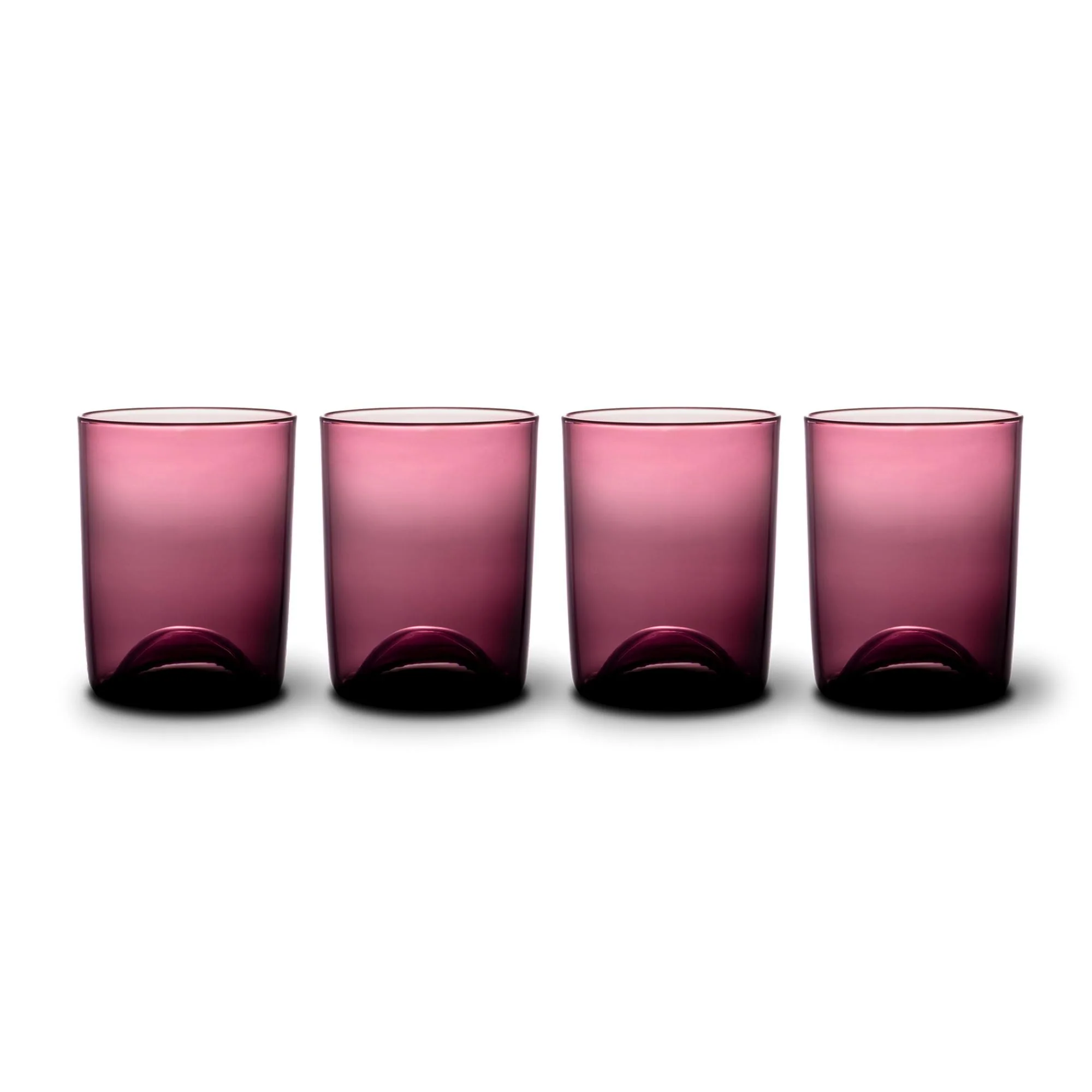 Thyme & Table 12 fl oz Magenta Sphere Drinking Glasses. Set of 4
