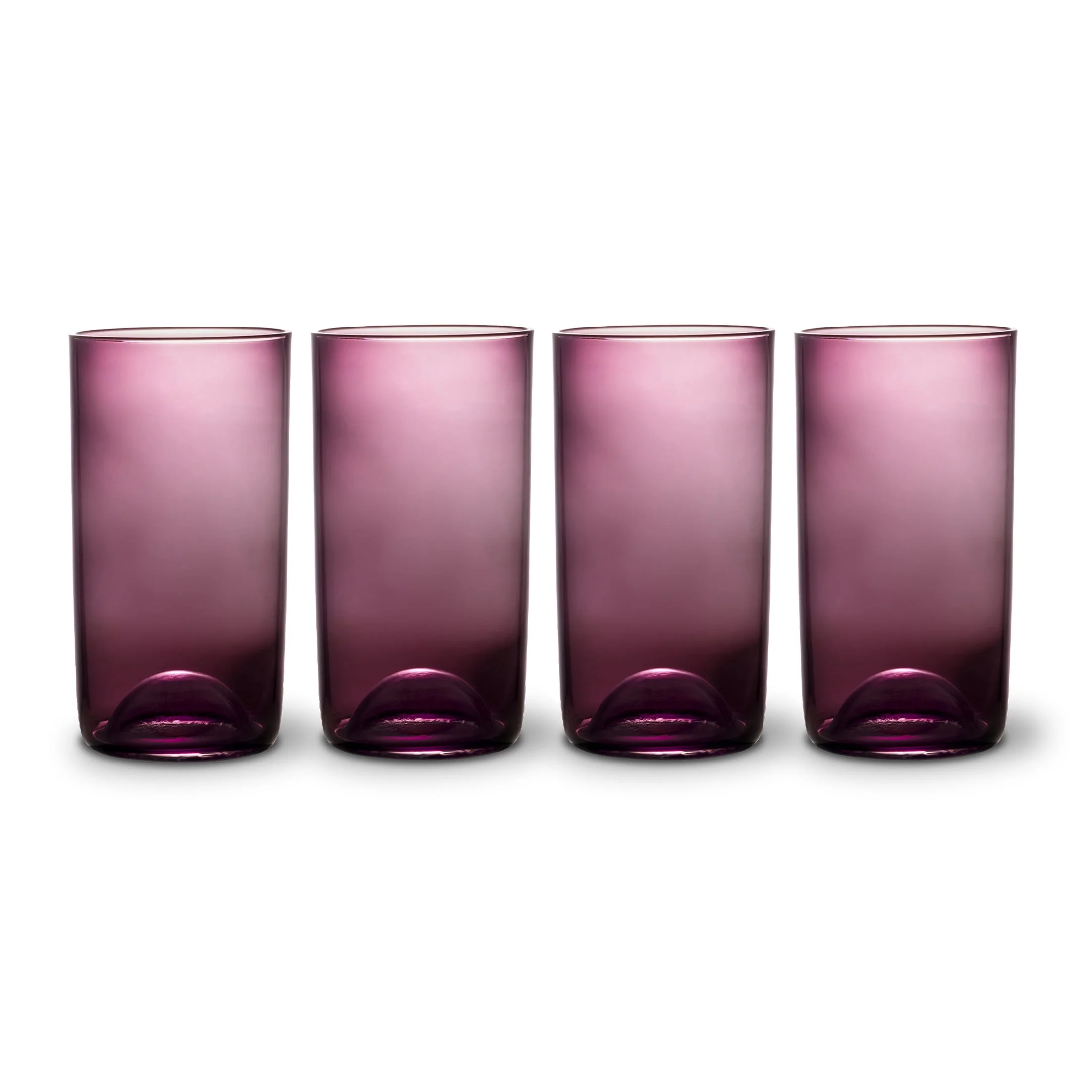 Thyme & Table 20 fl oz Magenta Sphere Drinking Glasses. Set of 4