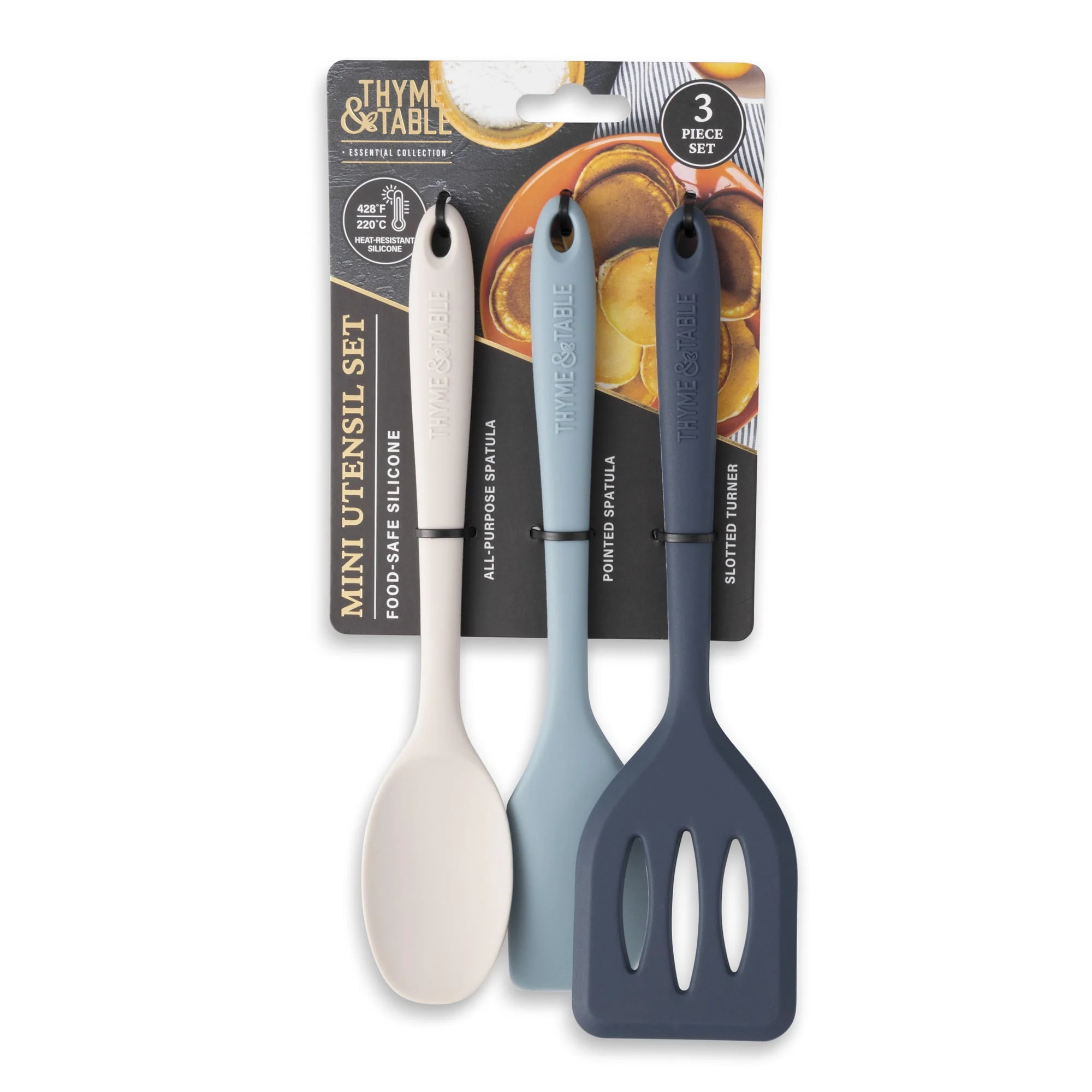 Thyme and Table Silicone Mini Kitchen Utensil Set. 3 pcs
