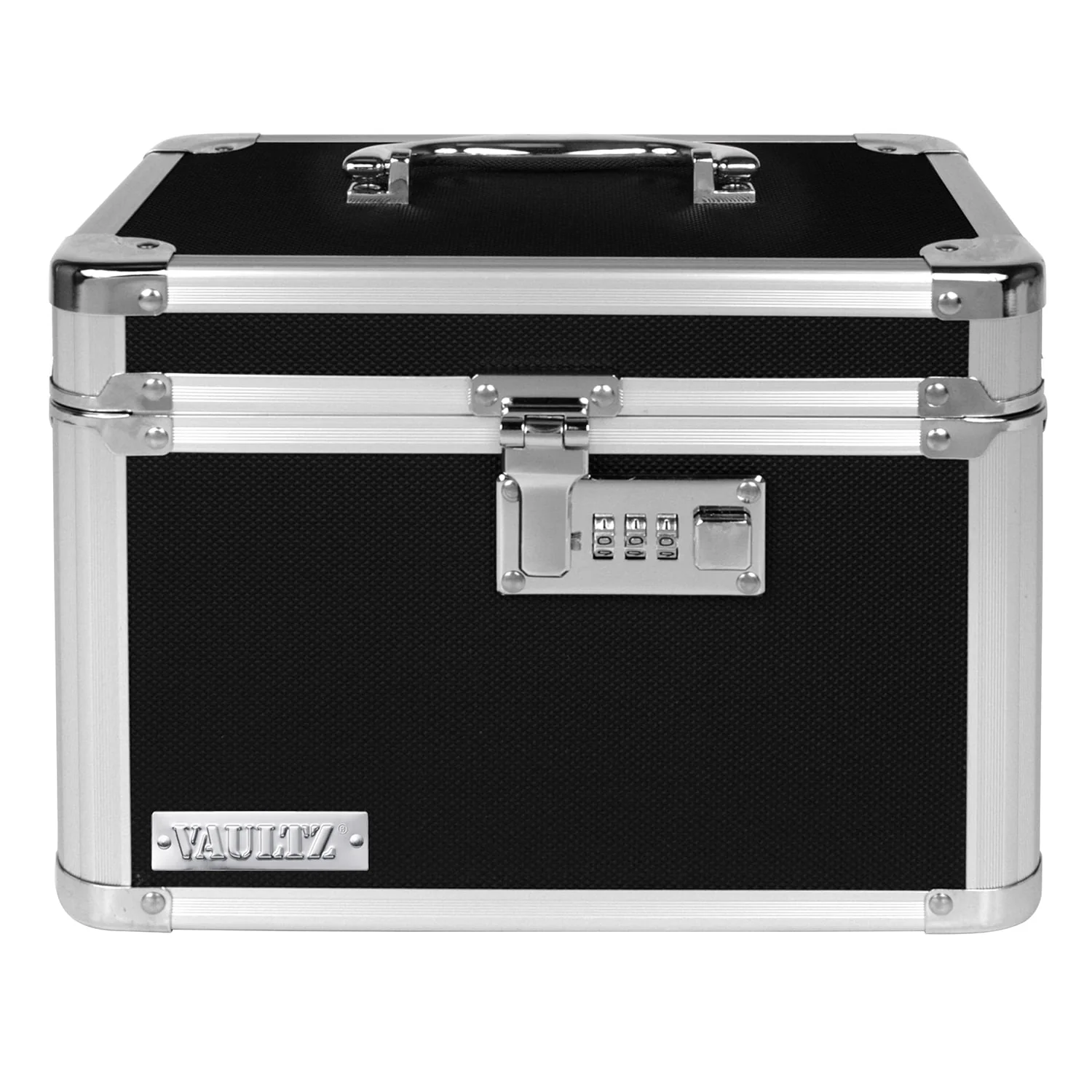 Combo Lock Storage Box. Black. Medium Density Fiberboard. VZ00102-2