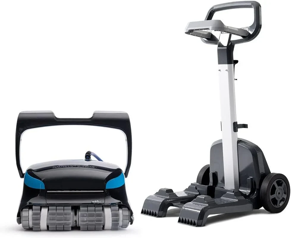 Nautilus CC Plus Wi-Fi Automatic Robotic Pool Vacuum Cleaner. Always Cleaning. Never Charging. with Wall Climbing Scrubber Brush. Ideal for In-Ground Pools up to 50 FT in Length