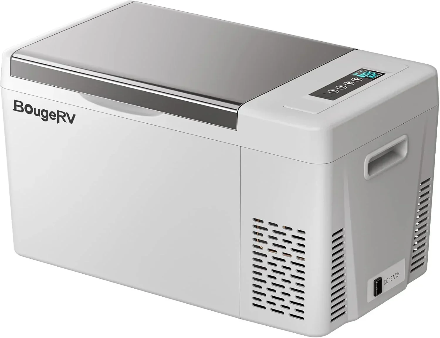 BougeRV 12 Volt Refrigerator 12V Car Fridge 23 Quart Portable Freezer Compressor Cooler 12/24V DC 110~240 Volt AC for Truck Van RV Camper SUV Travel Camping Road Trips Tailgating -7?H~50?H
