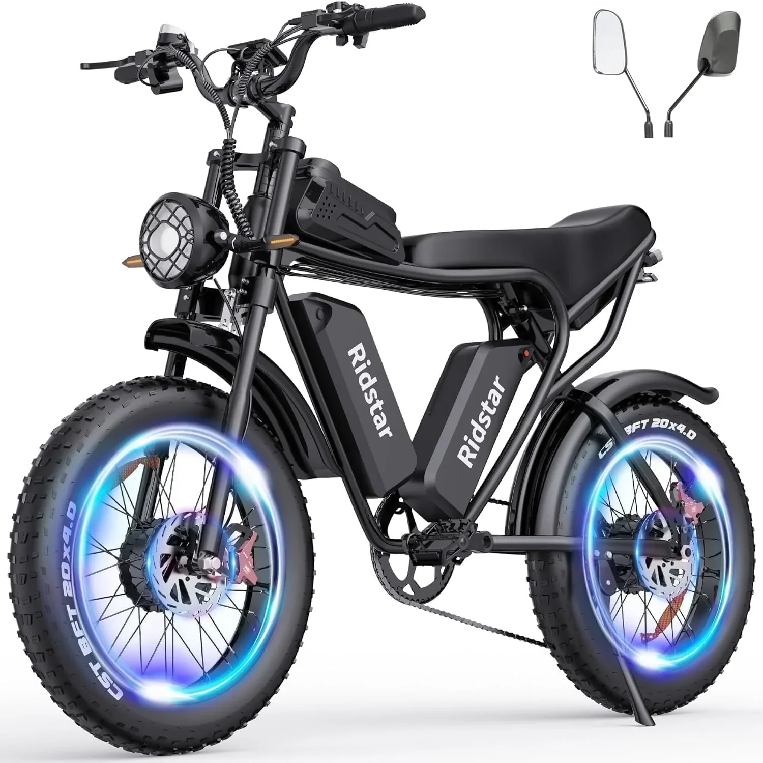 Electric Bike Q20. 2000W. 52V. 30-180 Miles All-Terrain Fat Tire E-Bike for Adults