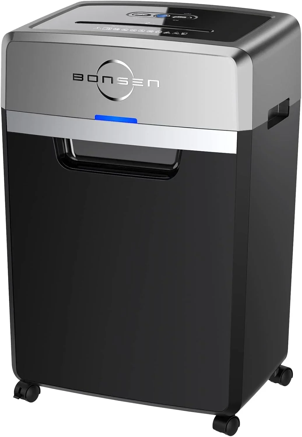 Heavy Duty Paper Shredder. 24-Sheet Cross-Cut Shredder. 40-Min Continuous Running Time. Commercial Grade Shredder for Office. 9-Gallon Big Basket. 55dB Super Quiet. P-4 High Security (S3105)