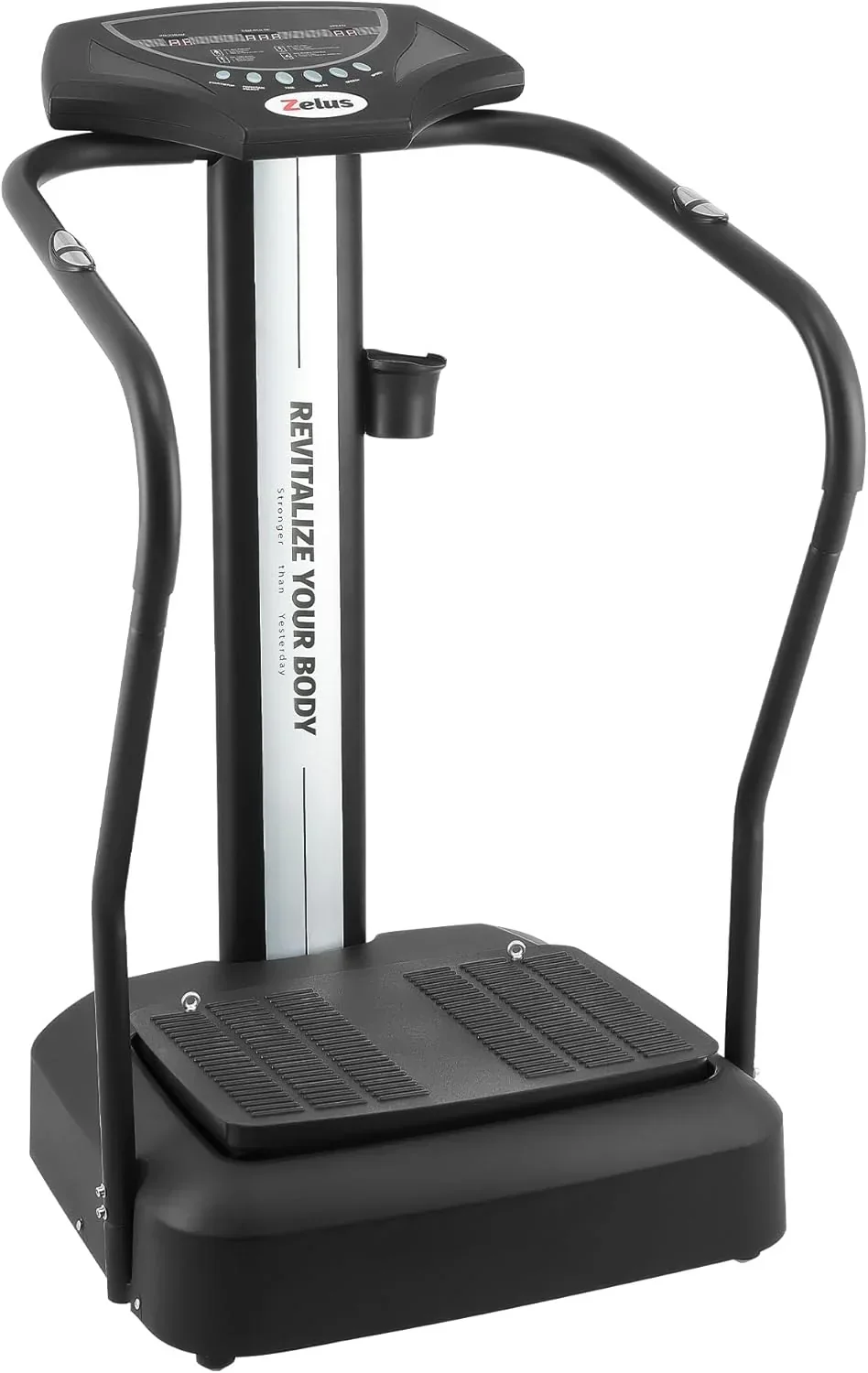 Whole Body Vibration Plate. 500W Vibration Plate Exercise Machine with 99 Levels 3 Preset Modes & 2 Resistance Bands. Training Fitness Vibration Platform Machine for Home Gym with 330lb Capacity