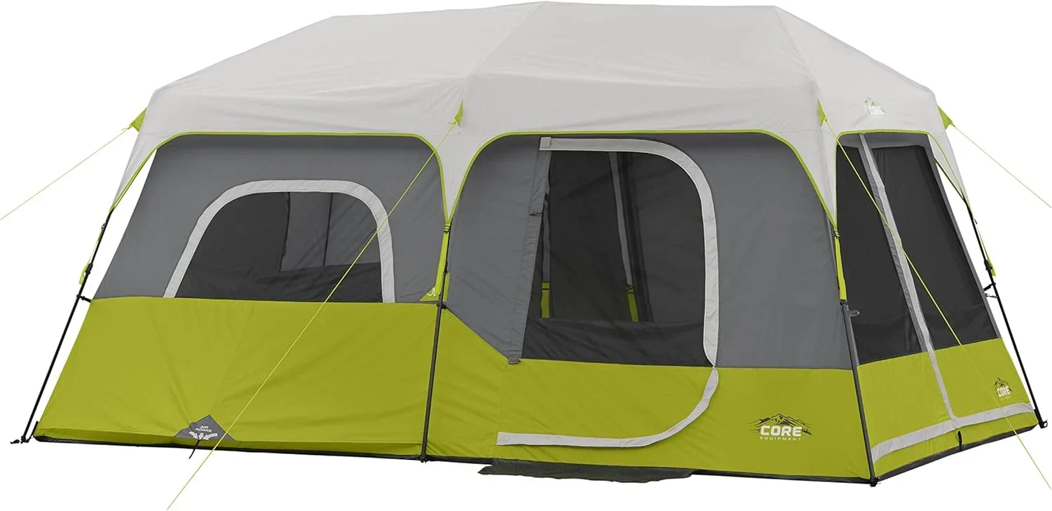 Core 9 Person Instant Cabin Tent - 14' x 9'. Green (40008)