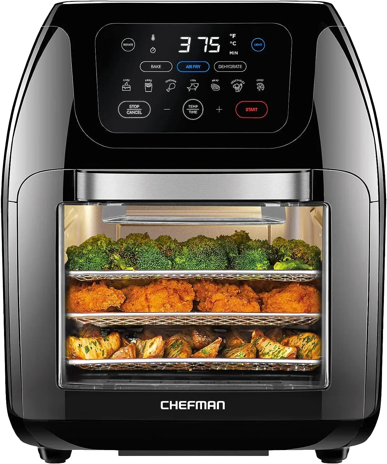 CHEFMAN Multifunctional Digital Air Fryer Rotisserie. Dehydrator. Convection Oven
