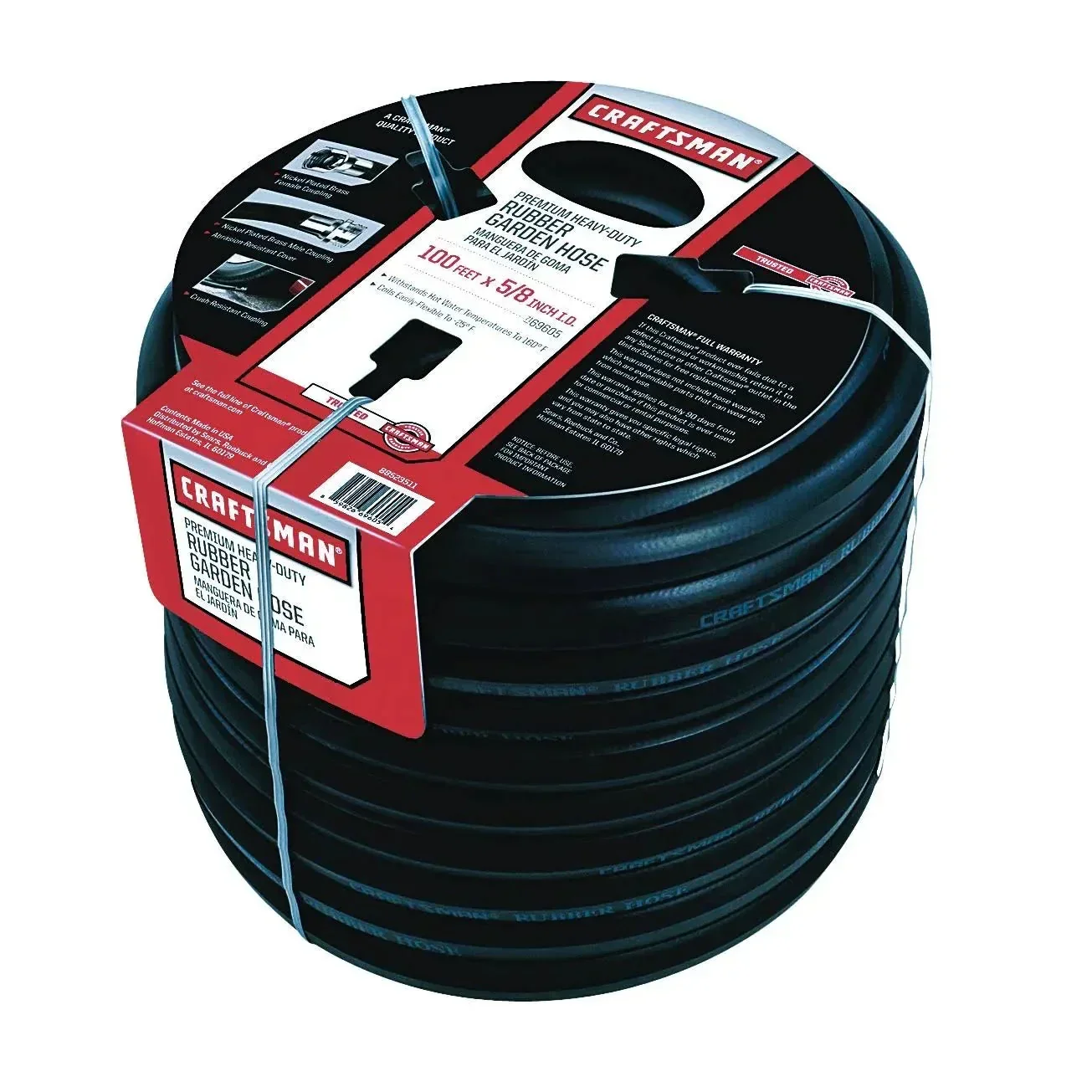 Craftsman Premium Rubber Garden Hose. 100ft. x 5/8. inch
