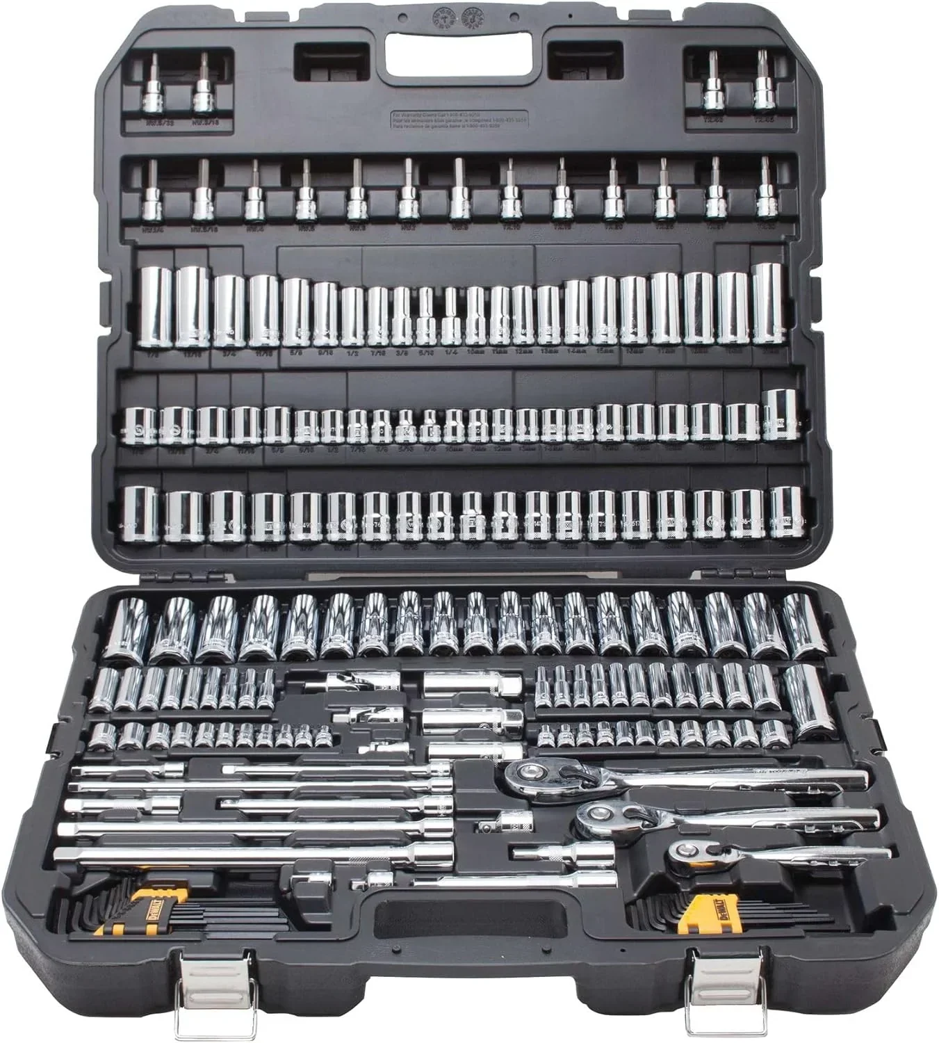Mechanics Tool Set. SAE and Metric. 1/2. 1/4. 3/8 Drive Sizes. 192-Piece