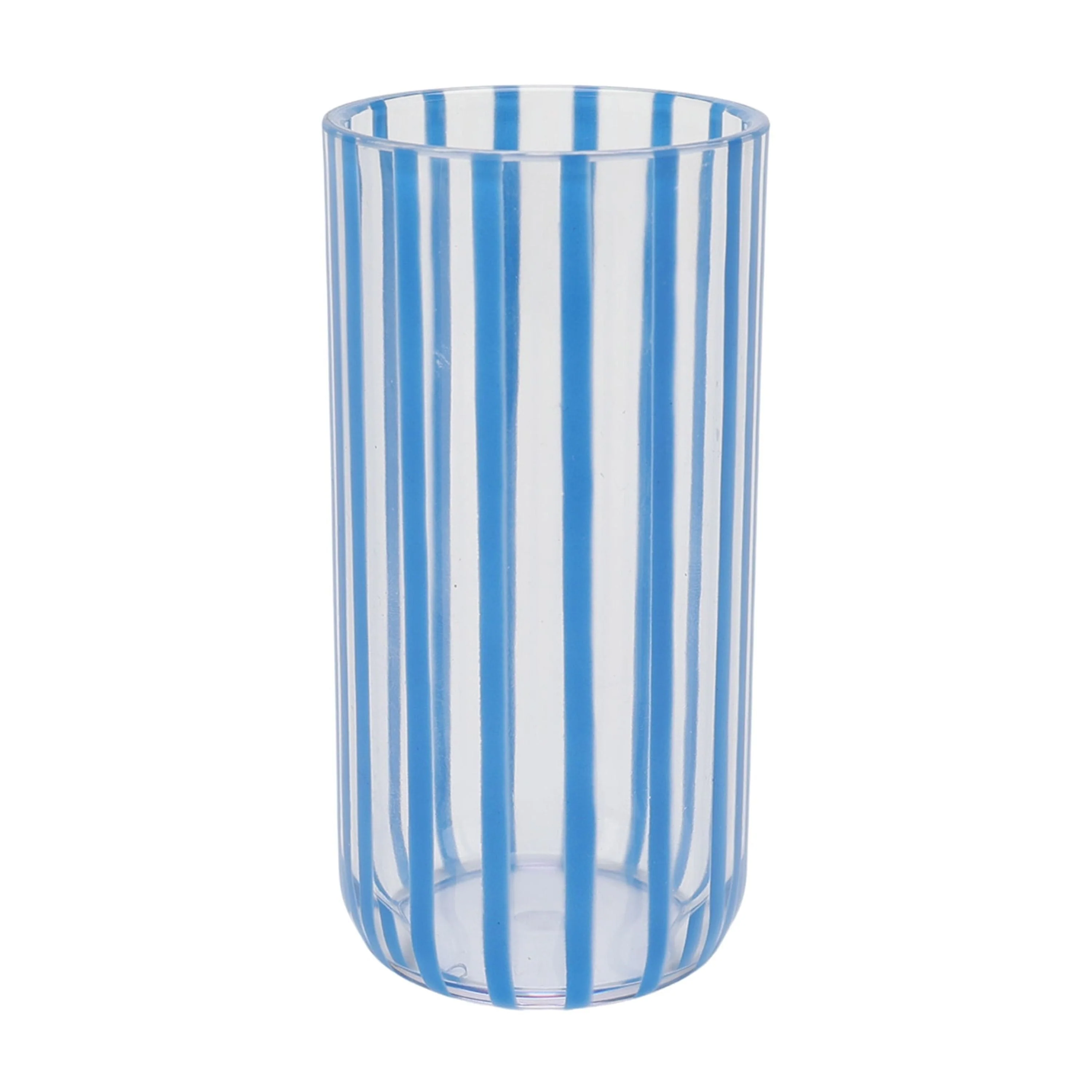 by Becky G. & Alejandra 18-Ounce Tall Acrylic Stripe Line Tumbler. Blue